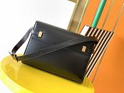 YSL Manhattan Shoulder Bag In Box Saint Laurent Leather Black  – 675626 - 24x17.5x6cm - 6