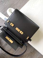 YSL Manhattan Shoulder Bag In Box Saint Laurent Leather Black  – 675626 - 24x17.5x6cm - 2