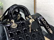 Dior Lady ABC Letters Black Patent Cannage Calfskin– 2241A - 20cm - 4