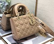 Dior Lady ABC Letters Beige Patent Cannage Calfskin– 2241A - 20cm - 5