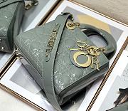 Dior Lady ABC Letters Mint Patent Cannage Calfskin– 2241A - 20cm - 4