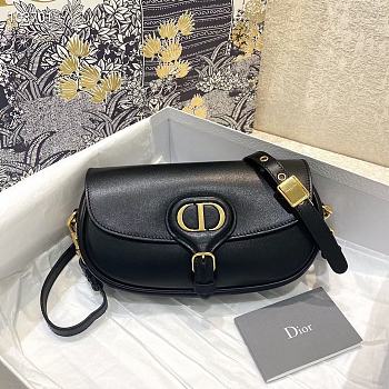 Dior Bobby Calfskin Underarm Bag Black – 21x5x12cm