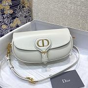 Dior Bobby Calfskin Underarm Bag White – 21x5x12cm - 1