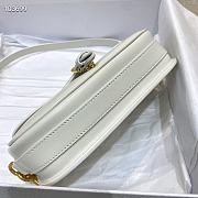 Dior Bobby Calfskin Underarm Bag White – 21x5x12cm - 6