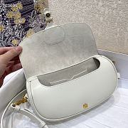 Dior Bobby Calfskin Underarm Bag White – 21x5x12cm - 2