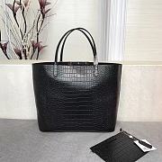 Givenchy Crocodile Grain Leather Shopping Bag Black  – 8841 – 34x29x16cm - 4