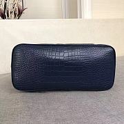 Givenchy Crocodile Grain Leather Shopping Bag Navy Blue  – 8841 – 34x29x16cm - 4