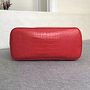 Givenchy Crocodile Grain Leather Shopping Bag Red – 8841 – 34x29x16cm - 5