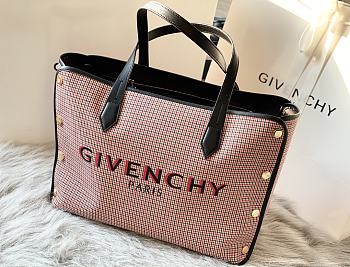 Givenchy Canvas Shopping Bag Red – 0179 – 43x29x16cm