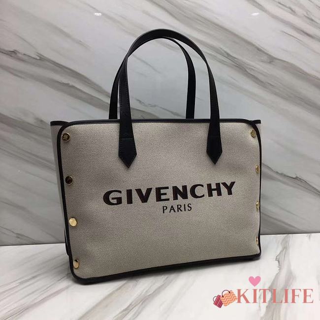 Givenchy Bond Canvas Shopping Bag Black – 0179 – 43x29x16cm - 1