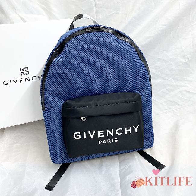 Givenchy Blue Backpack Nylon Fabric – 35x9x45cm - 1