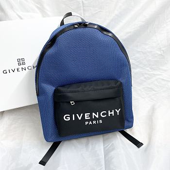 Givenchy Blue Backpack Nylon Fabric – 35x9x45cm