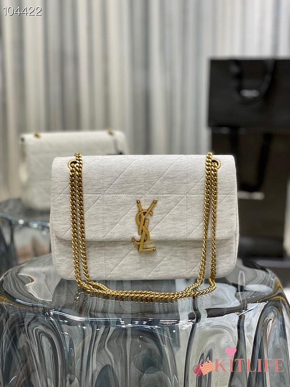 YSL Jamie Cashmere Knitting White – 634820 - 24×15.5×6.5 cm - 1