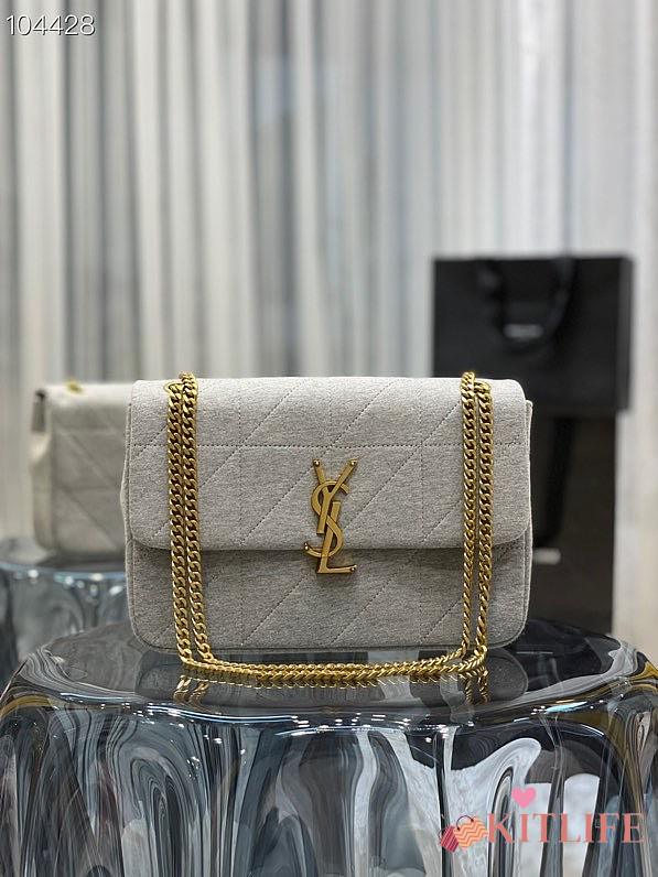 YSL Jamie Cashmere Knitting Grey – 634820 - 24×15.5×6.5 cm - 1