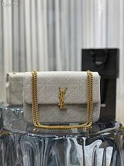 YSL Jamie Cashmere Knitting Grey – 634820 - 24×15.5×6.5 cm - 1