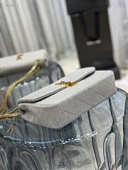 YSL Jamie Cashmere Knitting Grey – 634820 - 24×15.5×6.5 cm - 5
