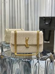 YSL Jamie Cashmere Knitting Beige– 634820 - 24×15.5×6.5 cm - 1