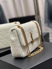 YSL Jamie Tweed White – 634820 - 24×15.5×6.5 cm - 4