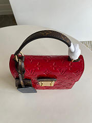 Louis Vuitton Spring Street Monogram Vernis Leather Handbag Scarlet- M90468 - 17.0 x 16.0 x 8.5 cm - 2