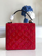 Louis Vuitton Spring Street Monogram Vernis Leather Handbag Scarlet- M90468 - 17.0 x 16.0 x 8.5 cm - 4