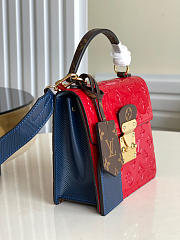 Louis Vuitton Spring Street Monogram Vernis Leather Handbag Scarlet- M90468 - 17.0 x 16.0 x 8.5 cm - 5