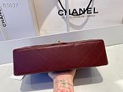 Chanel Classic Flap Bag Lambskin Gold Chain and Hardware Burgundy - 880780 – 25cm - 6