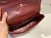 Chanel Classic Flap Bag Lambskin Gold Chain and Hardware Burgundy - 880780 – 25cm - 3