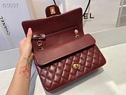 Chanel Classic Flap Bag Lambskin Gold Chain and Hardware Burgundy - 880780 – 25cm - 2