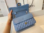 Chanel Classic Flap Bag Lambskin Gold Chain and Hardware Blue- 880780 – 25cm - 6