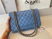 Chanel Classic Flap Bag Lambskin Gold Chain and Hardware Blue- 880780 – 25cm - 4