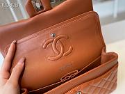 Chanel Classic Flap Bag Lambskin Silver Chain Light Gold Hardware Orange - 880780 – 25cm - 2