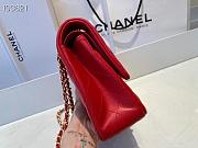 Chanel Classic Flap Bag Lambskin Gold Chain and Hardware Red - 880780 – 25cm - 4