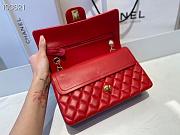 Chanel Classic Flap Bag Lambskin Gold Chain and Hardware Red - 880780 – 25cm - 2