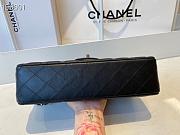 Chanel Classic Flap Bag Lambskin Silver Chain Hardware Black - 880780 – 25cm - 4