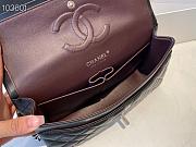 Chanel Classic Flap Bag Lambskin Silver Chain Hardware Black - 880780 – 25cm - 2