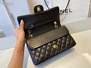 Chanel Classic Flap Bag Lambskin Gold Chain and Hardware Black - 880780 – 25cm - 3