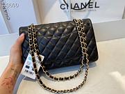 Chanel Classic Flap Bag Lambskin Gold Chain and Hardware Black - 880780 – 25cm - 5