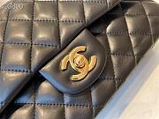 Chanel Classic Flap Bag Lambskin Gold Chain and Hardware Black - 880780 – 25cm - 6