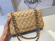 Chanel Classic Flap Bag Lambskin Silver Chain Hardware Beige - 880780 – 25cm - 2