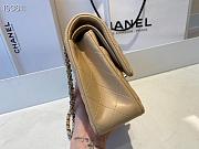 Chanel Classic Flap Bag Lambskin Silver Chain Hardware Beige - 880780 – 25cm - 6