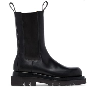 Bottega Veneta Lug Chunky Sole Boots Black