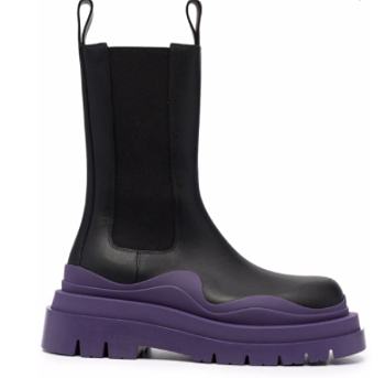 Bottega Veneta Lug Chunky Sole Boots Violet