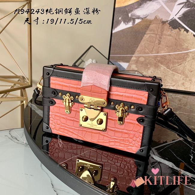 Louis Vuitton Petite Malle Box Bag Light Orange - M40273 – 19x11.5x5cm - 1
