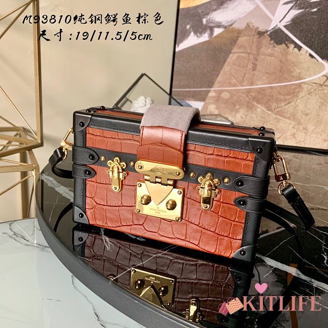 Louis Vuitton Petite Malle Box Bag Orange Sunset - M40273 – 19x11.5x5cm - 1