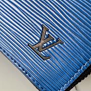 Louis Vuitton Zippy Wallet Vertical Epi Leather Blue - M80789 – 20x10cm - 2