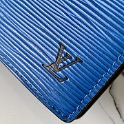 Louis Vuitton Brazza Wallet Vertical Epi Leather Blue - M80788 – 10 x 19 x 2 cm - 6