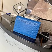 Louis Vuitton Pocket Organizer Epi Leather Blue - M80767 - 8 x 11 x 1 cm - 4