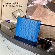 Louis Vuitton Multiple Wallet Epi Leather Blue - M80770 - 11.5 x 9 x 1.5 cm - 1