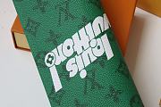 Louis Vuitton Brazza Wallet Vertical Green Cowhide Leather - M80801 – 10 x 19 x 2 cm - 5