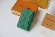 Louis Vuitton Pocket Organizer Green Cowhide Leather - M80798 - 8 x 11 x 1 cm - 6